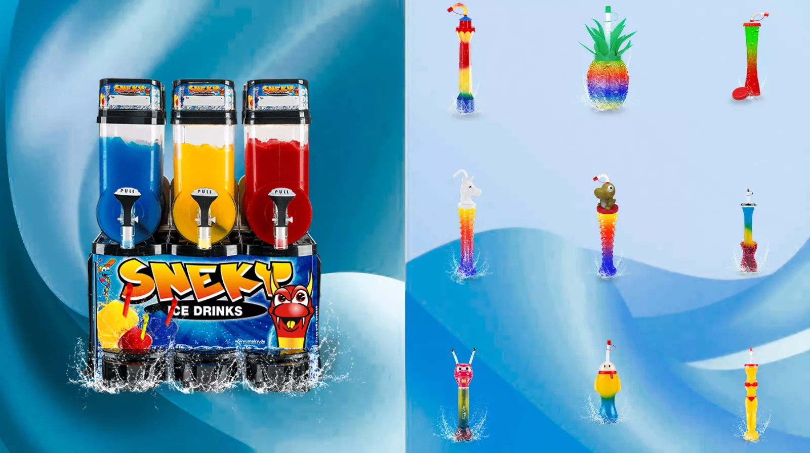 3Kammern SNEKY®SLush und Yard Cups